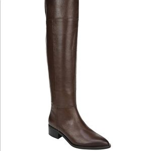 Women's Franco Sarto Wide Calf Boot Dark Brown 8